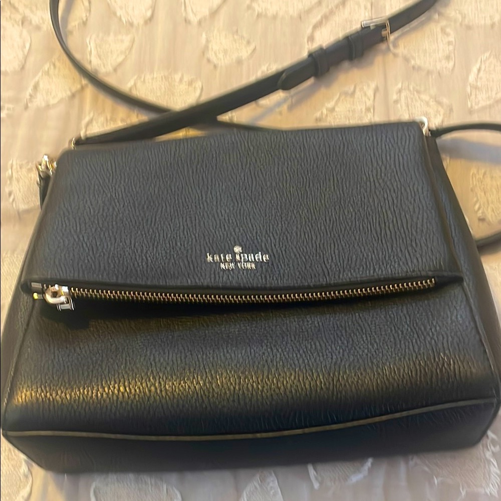 Kate Spade Black Leather Crossbody Bag